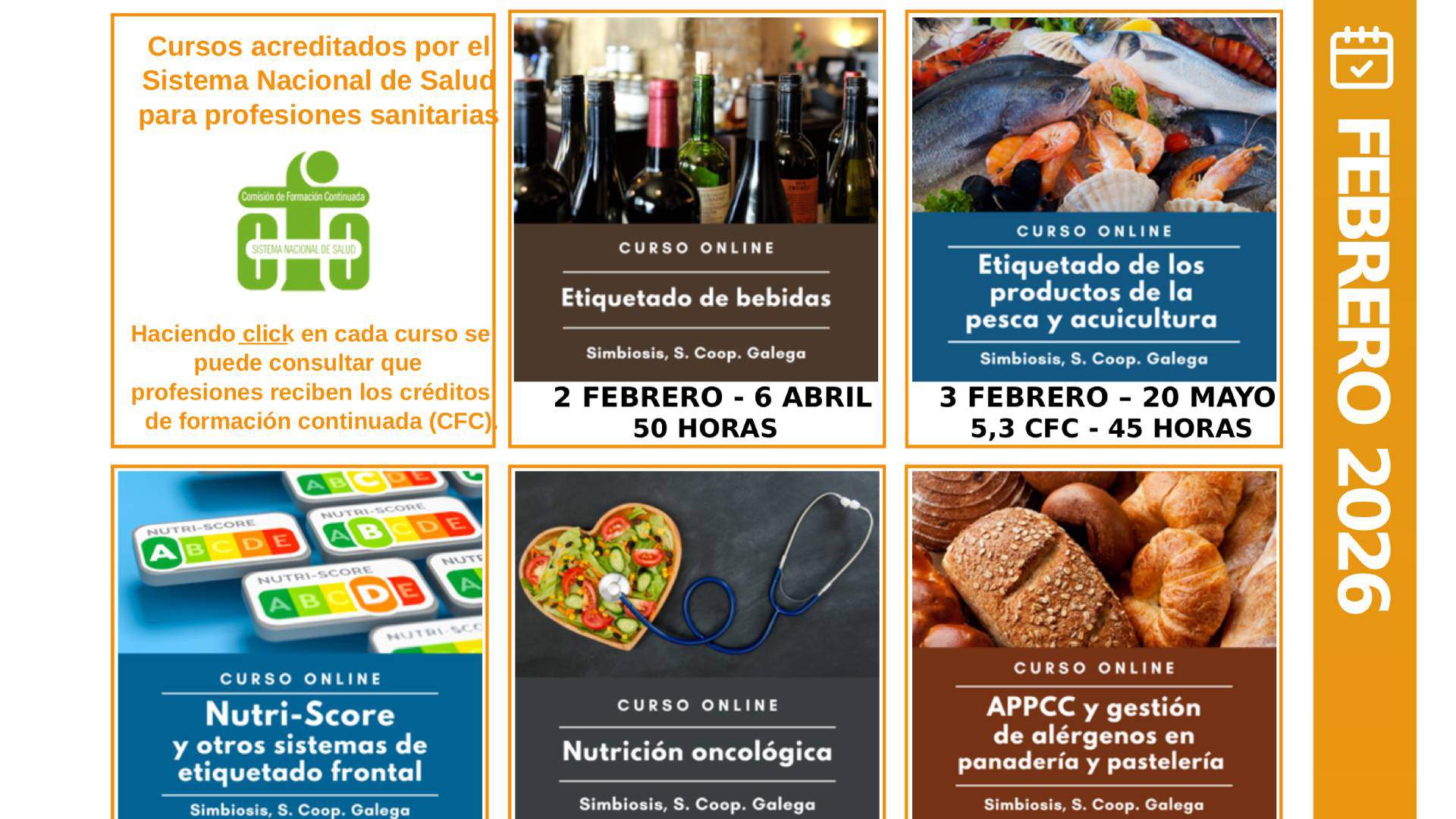 Cursos simbiosis Febrero 2026