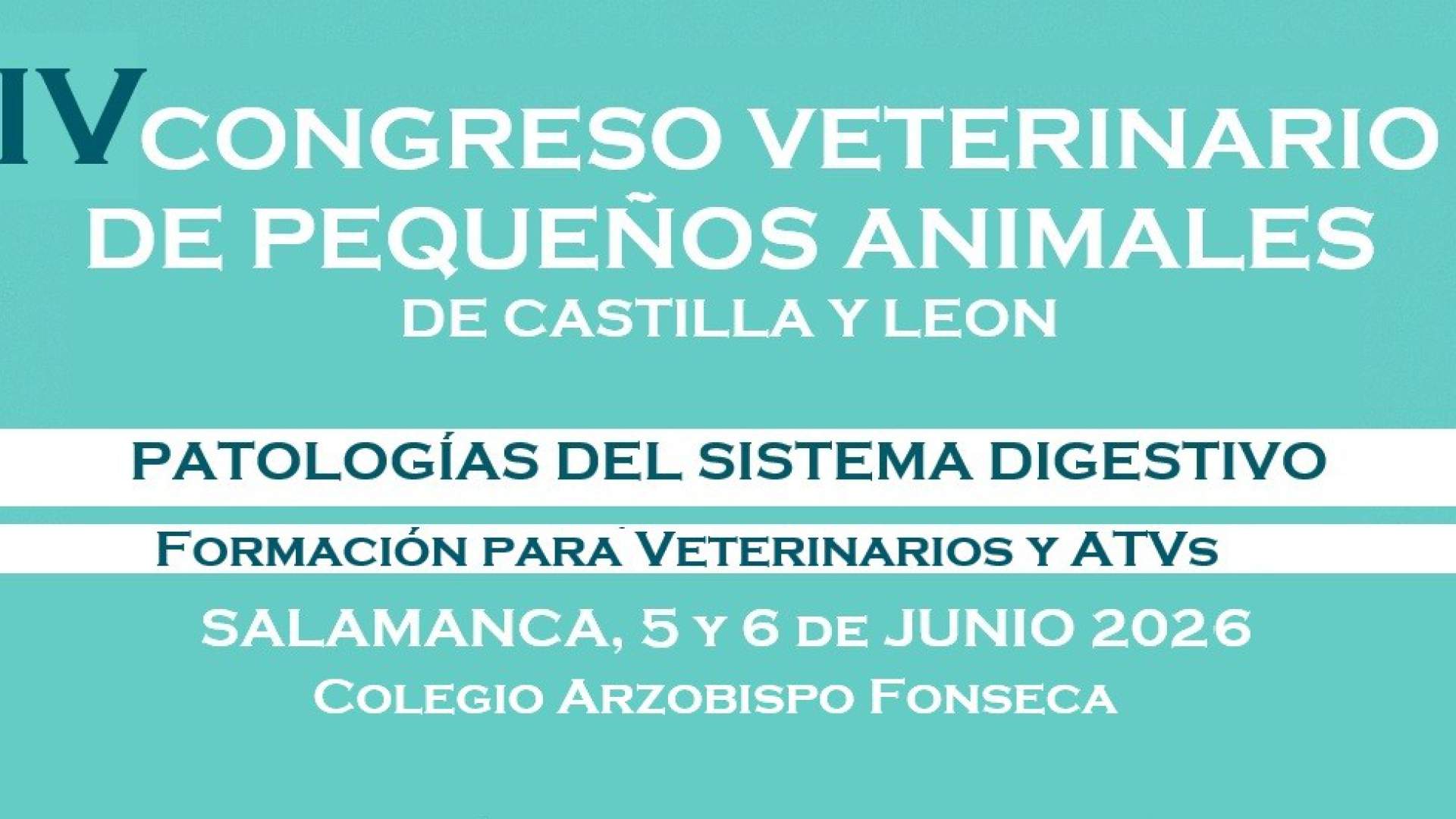 IV CONGRESO VETERINARIO DE PEQUEÑOS ANIMALES
