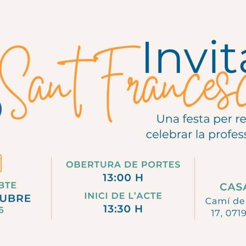 Celebració de Sant Francesc 2026