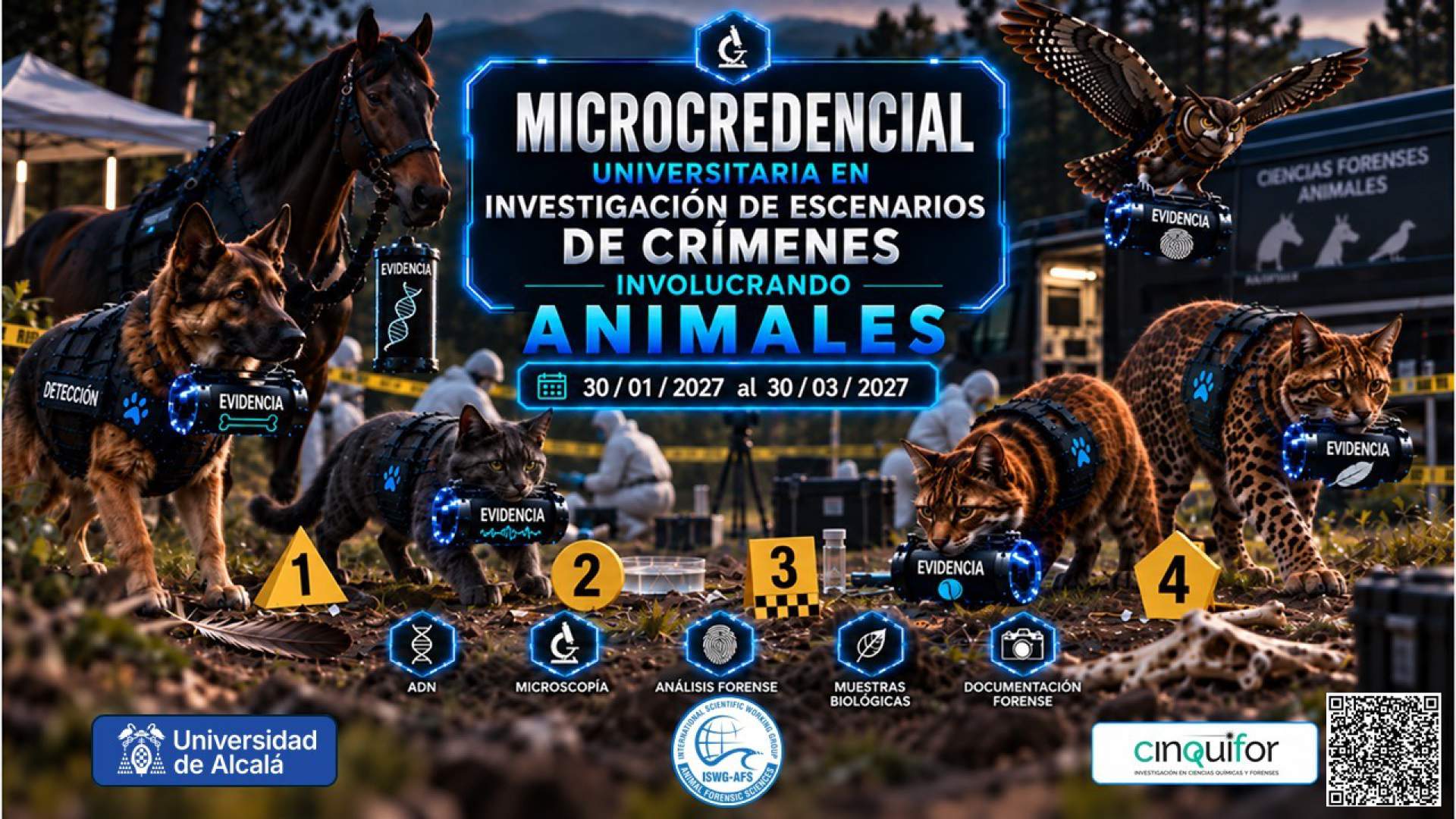 Formación en Ciencias Forenses Animales con acreditación europea