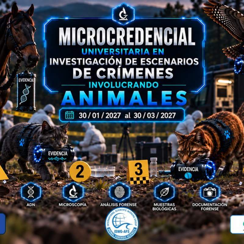 Formación en Ciencias Forenses Animales con acreditación europea